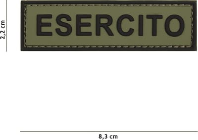 101 Inc Embleem 3D Pvc Esercito Groen  20035