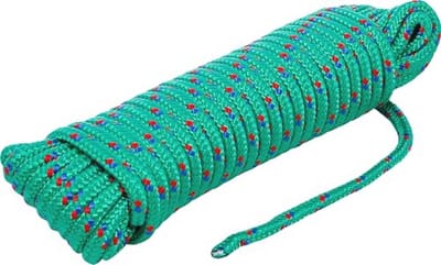 Multifunctioneel kunststof touw 6 mm x 10 m - Groen