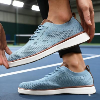 Trendy Gebreide Sneakers Heren Stijlvolle Mesh Casual Schoenen Mode Streetwear Schoenen Lichtgewicht Comfort Sneakers Wandelschoenen 39 black