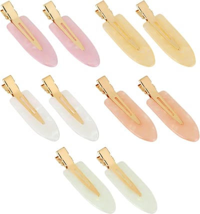 Haarspelden - Klemmen Clips - Make-up aanbrengen - Kreukvrij ontwerp - 6 cm - Diverse kleuren