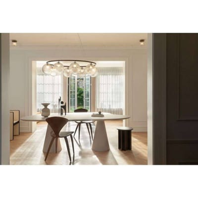 Nuura Liila 1 Wand-/ Plafondlamp Klein Donker Brons/Optisch Helder