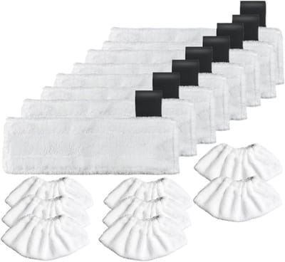 Stoomreiniger Doeken - Microvezel Pads - Grondig Reinigen - Specifiek voor EasyFix - 16 stuks - Wit