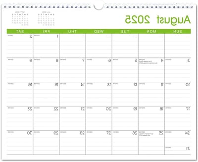 Wandkalender 2025-2026 - Maandkalender Planning - Jaar Organisatie - 17 Maanden Overzicht - 368 x 292 cm