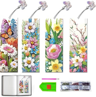 Solidchoice - Diamond Painting Boekenleggers met Vlinder Pendant