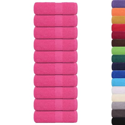 vidaXL - Washandjes - FROGN - 10 - st - 30x30 - cm - 360 - g/m² - roze