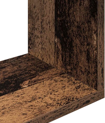 vidaXL - Wandplank - Muurmontage - Oud - hout - 95 - x - 20 - x - 69,5 - cm - Bewerkt - hout