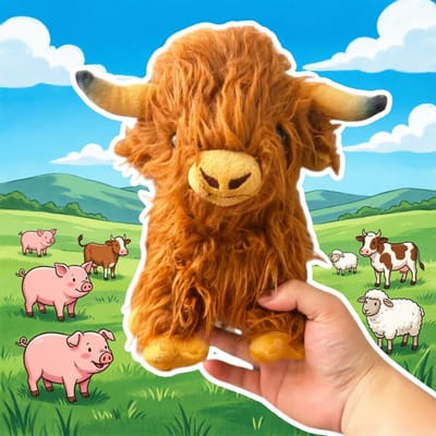 Schattig Schotse Hooglandkoe Pluche Speelgoed Zacht Pluizig Lang Haar Knuffeldier Voor Kinderen En Volwassenen Nieuwigheid Cadeau Huisdecoratie 20CM