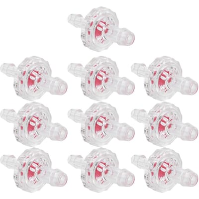 10PCS PP Pompe à Air d'Aquarium Diamètre Variable Clapet Anti-Retour Unidirectionnel Accessoire Fournitures Aquarium white