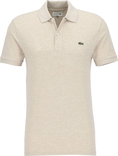 Lacoste Slim Fit polo - grijs beige