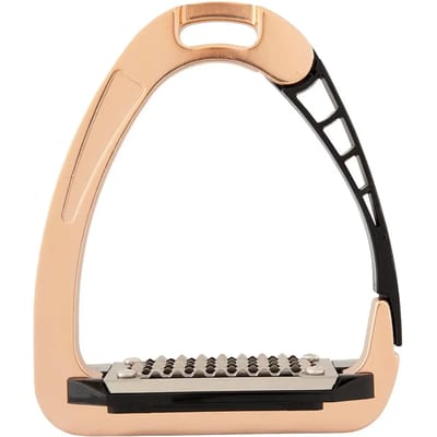 Acavallo Beugels Acaval Arena AluPRO junior Black/ Rosé Gold | Rood | Stijgbeugels en Beugelriemen