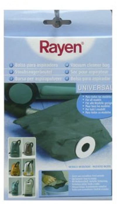 Stofzuigerzak nylon/klittenband 32 x 26 x 8 cm blauw