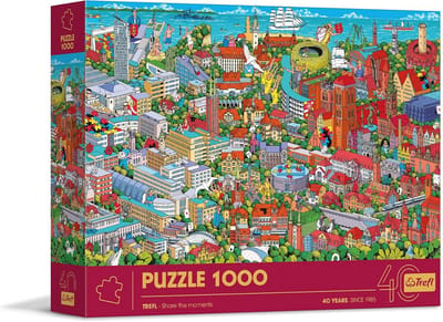 1000 Stuks Premium Legpuzzel voor Volwassenen en Tieners - Stadstaferelen Puzzel