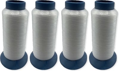 Lockgaren transparant 4 STUKS - 4 x 3640 meter - EXTRA VOORDELIG! - Overlockgaren - per 4 klossen