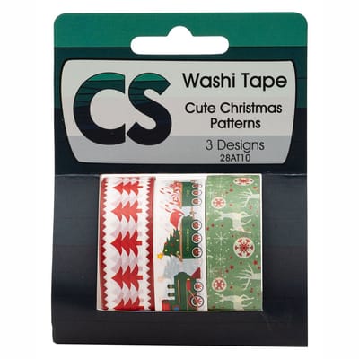 Colorations - Washi Tape Christmas 3 Rolls 5mtr.
