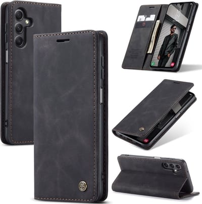 CaseMe Hoesje - Geschikt voor Samsung Galaxy A16 Hoesje - CaseMe 013 Book Case - Zwart