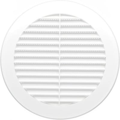Ventilatierooster met Insectenbescherming - Rond Luchtrooster voor Binnen en Buiten - Diameter 100 mm