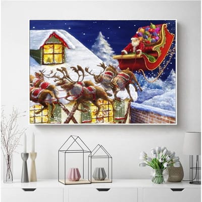 Diamant schilderij landschap woondecoratie volledige vierkante mozaïek dier muursticker handgemaakt cadeau Full Square 20X30CM