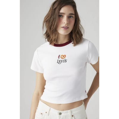 Levi's Graphic Mini Ringer Tee Taglia: L | Maglie Sportivi Outlet | Donna
