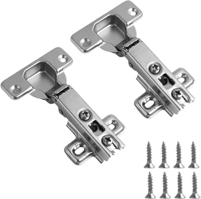 Set van 2 onzichtbare 35mm 110° scharnieren voor keukendeuren, kastdeuren en meubelrenovatie