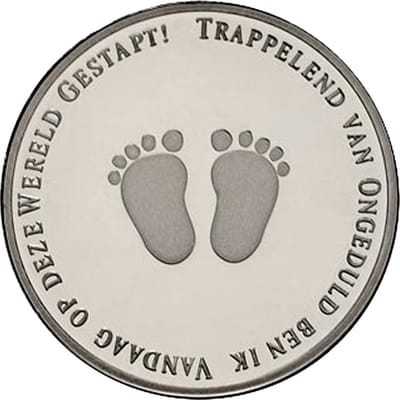 Geboortepenning 2002-2025 sterling zilver