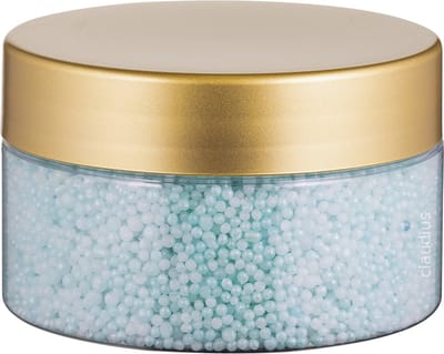 Badkaviaar Hamam - 200 gram - Transparante pot met Luxe gouden deksel - bad parels voor in bad