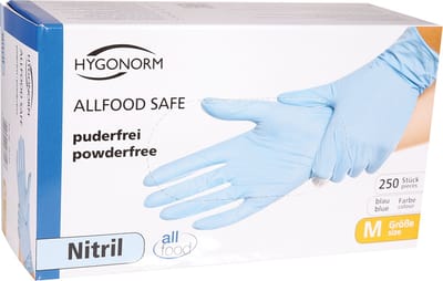 Hygonorm nitril handschoenen 250 stuks Large Blauw