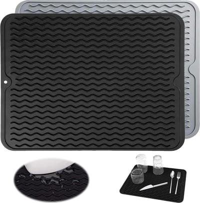 Siliconen Afdruipmat 40x30cm - Servies, Afwas, Hittebestendig - 2 Stuks