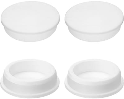 Dailygoods- Siliconen Pluggen 58 mm - Waterdichte/Stofdichte Hoezen - Meubelmontage - Autoreparatie - Duurzaam - Witte Rubberstoppen