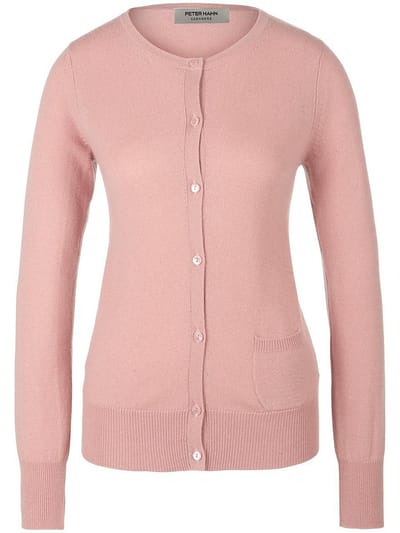 Vest 100% kasjmier, Topkwaliteit Van Peter Hahn roze
