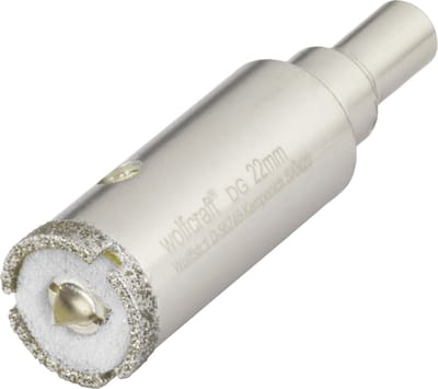 wolfcraft - Diamantboor 22mm - Tegelboor 22 mm - Diamant Gatenzaag - 5922000