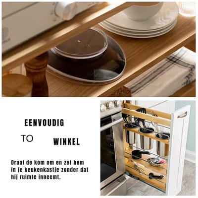 Nexvo® Keukenweegschaal Digitaal Met Kom - Keukenweegschaal - Keukenweegschaal Digitaal - Zwart - 24cm x 19cm x 6cm
