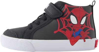 Next - Jongens - Spidey And Friends laarzen met klittenbandsluiting en elastische veters - Zwart
