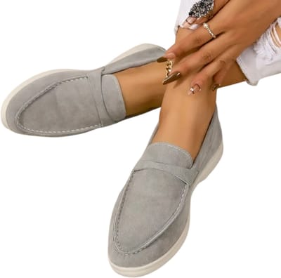 Bovista Loafers Dames - Met Hak - Damesschoenen - Instappers - Grijs - Maat 36