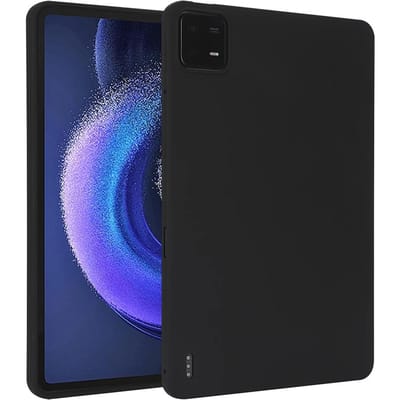 Étui Tablette Silicone Pour Xiaomi Pad Mini 8.8pouces Étui Xiaomi Mi Pad 8/8 Pro 7 11.2pouces 7S 6S 6 Pro 11  Étui Housse Mi Pad 6S Pro 12.4 noir