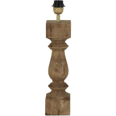 Light & Living Lampvoet CUMANI - hout weather barn - L