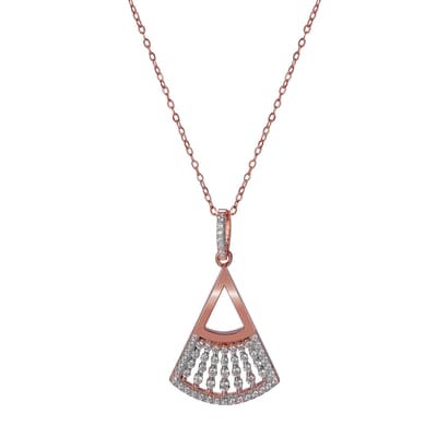 Orphelia 'Carina' Dames 925 Sterling Zilver Set: Halsketting + Oorbellen - Roze SET-7436