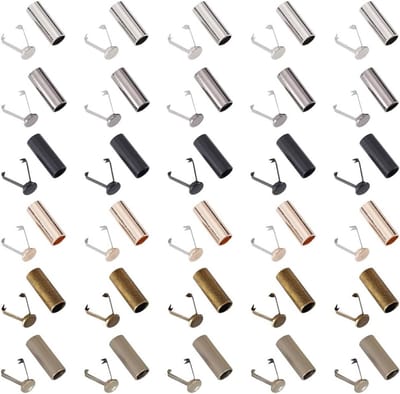 30 Stuks Metalen Koordstoppers en Sluitingen voor Touw, Rugzakken en Sportkleding - Vervangende Decoratieve Knoopjes en Accessoires