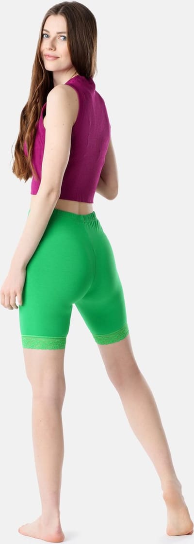 Bellivalini BLV-BLV50-216-LE Dames Leggings - Sport - Vrijetijdsbroek - Kort - Viscose - Sporbroek - Yogabroek - Groen - XS