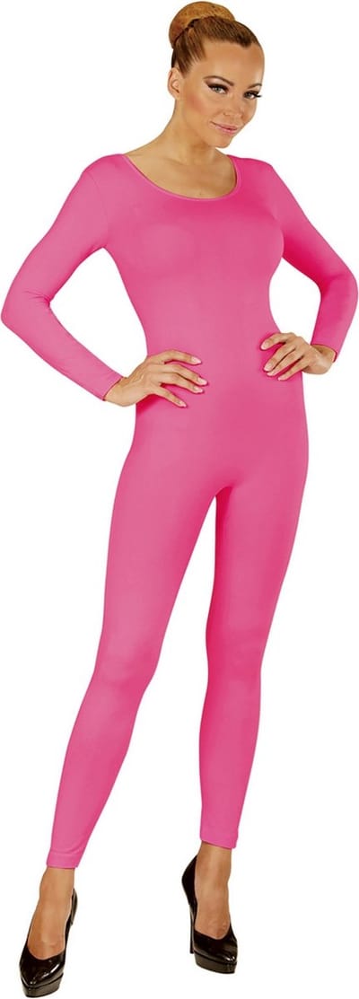 Unicolor Body Volwassen, Lang, Roze - Vrouw