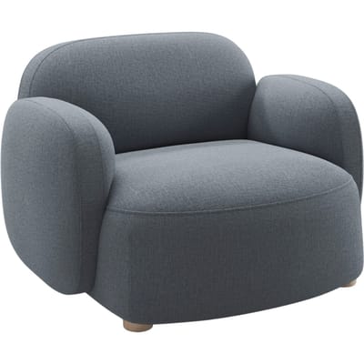 Northern Gem Loungestoel met Armleuningen - Brusvik 94 grey blue