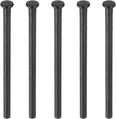 Dailygoods - Set van 5 Deur Scharnierpennen - Vervangbare Binnenpennen in Mat Zwart
