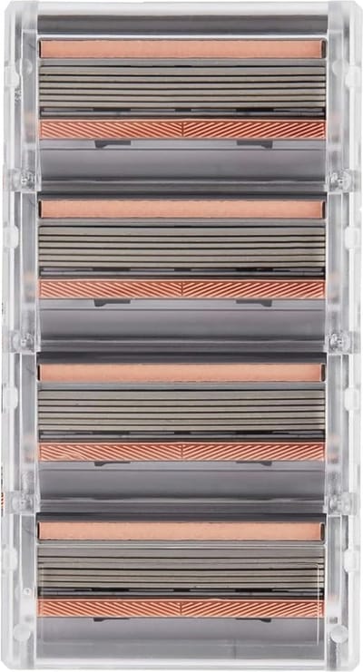 Premium SmoothGlide Dames Scheermesjes - 6-Blade Scheermes voor Gevoelige Huid met Bikini Trimmer