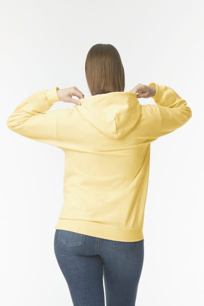 Gildan Sweater met capuchon Midweight Softstyle GISF500 - Yellow Haze - S