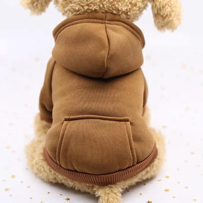 Sweats à capuche solides pour chiens Vêtements pour animaux de compagnie pour petits chiens Manteau pour chiots Vestes Sweat-shirt pour Chihuahua Doggie Cat Costume Coton Tenues pour animaux de compagnie S