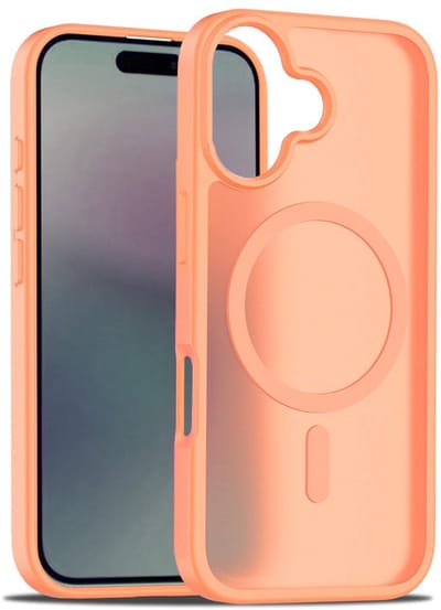 Solidenz Hoesje - geschikt voor iPhone 17 hoesje Oranje – Solidenz MagSafe Compatibel Backcover – Slank en transparant