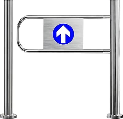 Eenrichtingsdeur - Automatische sluiting - Toegangsbeheer - Veiligheidssluiting - 100x100cm - Zilverkleurig