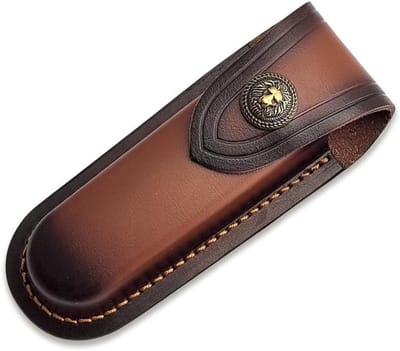 Leren Mes Etui voor Zakmessen, Beschermende Mes Houder met Riemlus, Duurzaam en Stijlvol Ontwerp