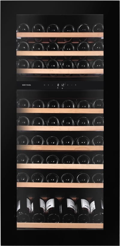 Wine Klima D73-SV122-Push - Wijnklimaatkast - Inbouw - 2 Zones - 33 flessen