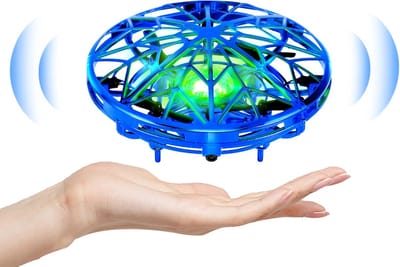 SnelShoppen - Kizmyee UFO Mini-drone voor Kinderen, Quadcopter met Handsensor, Infrarood Inductie, Gebarenbediening, Speelgoed voor Binnen en Buiten,