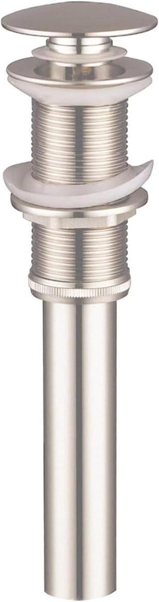 Wastafelstop - Afvoerstop Gootsteenstop - Water Dicht Maken - Ingebouwde Zeef - 1 1/4 inch - Geborsteld Nikkel